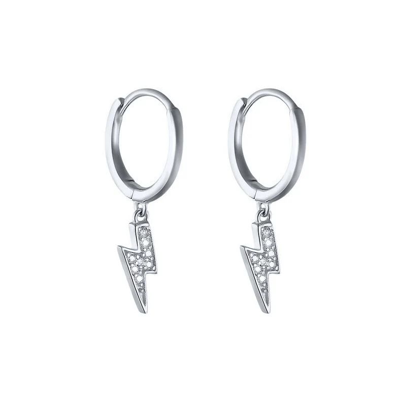 Pendientes Rayo con circonitas