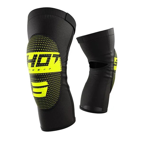 SHOT KNEE GUARDS RODILLERAS DE MOTO 2.0 NEGRO NEON AMARILLO