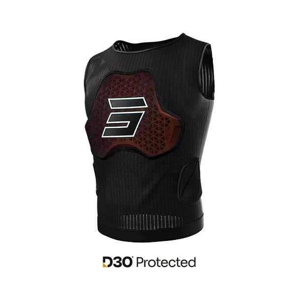 SHOT BODY ARMOR GUARDIAS DE PIEDRA DE MOTO NEGRO