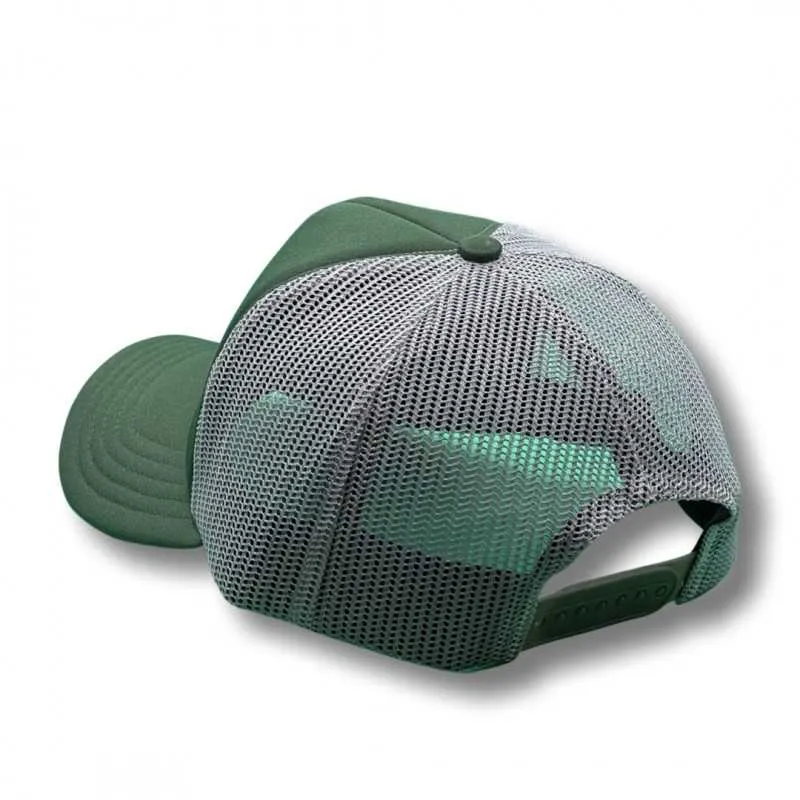 PURERACER GORRA THUNDER STRIPES VERDE GRIS