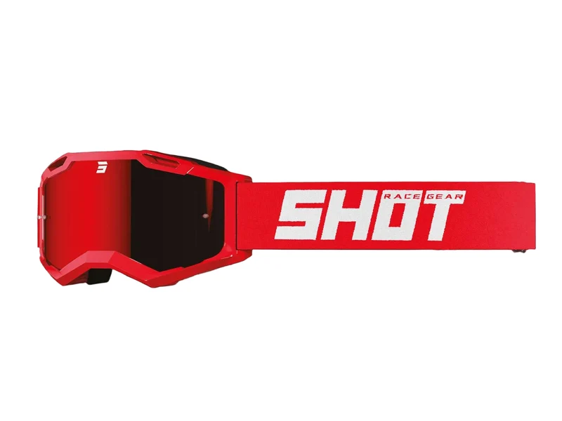 SHOT ROCKET KID 2.0 GAFAS DE MOTO IRIDIUM ROJO BRILLANTE