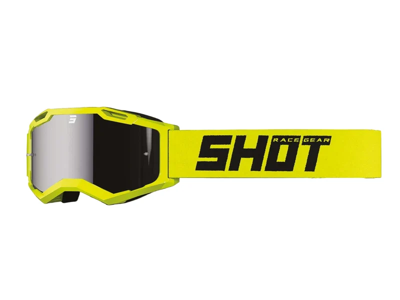 SHOT ROCKET KID 2.0 GAFAS DE MOTO IRIDIUM NEON AMARILLO BRILLANTE