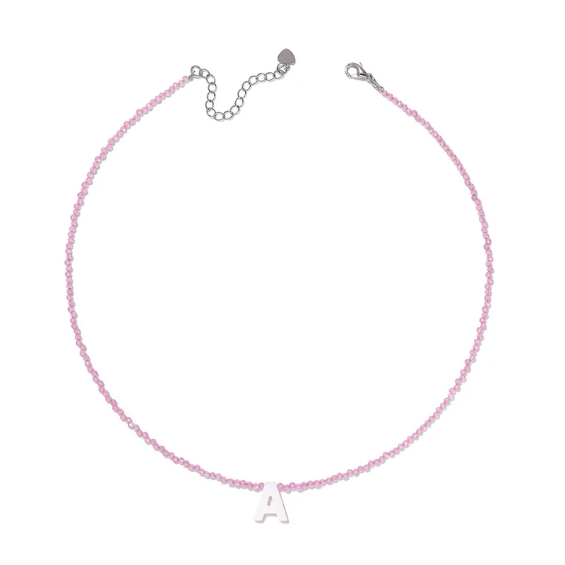 Collar de Cuentas Rosa