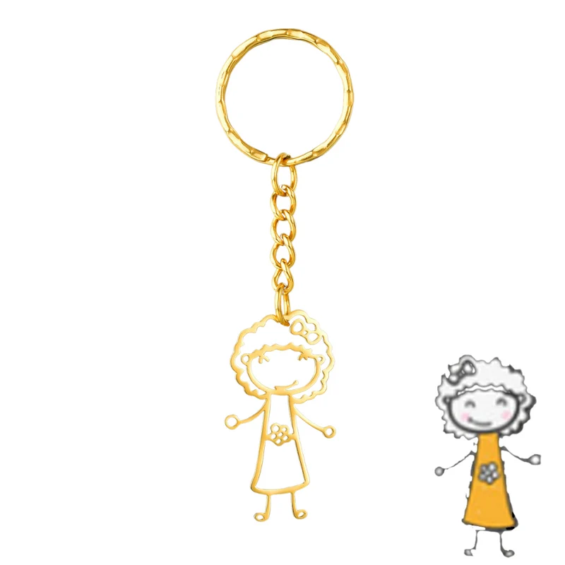 Llavero dibujo personalizado.