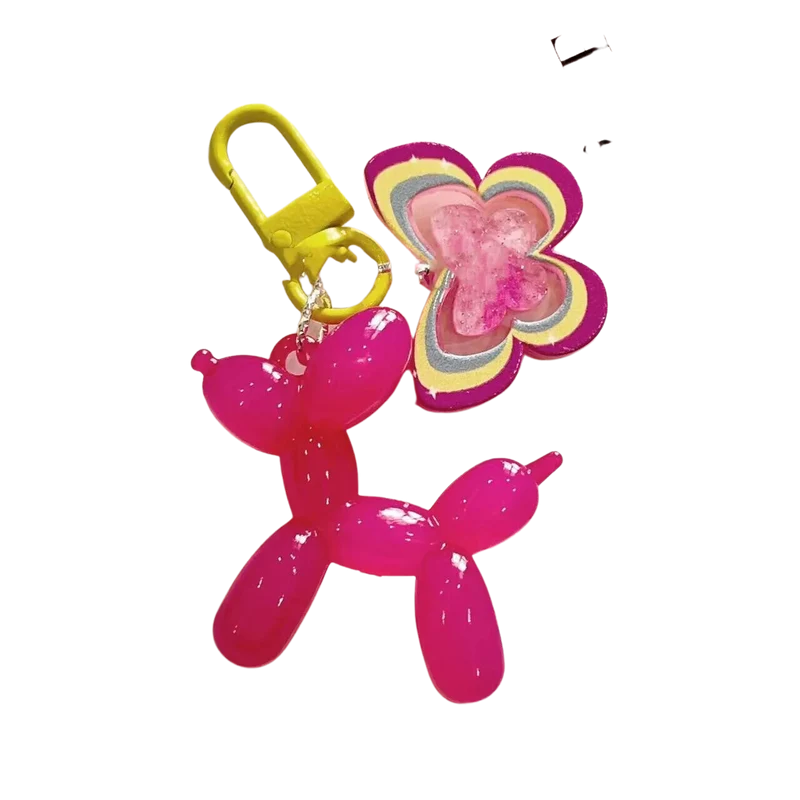 Llavero de perro globo