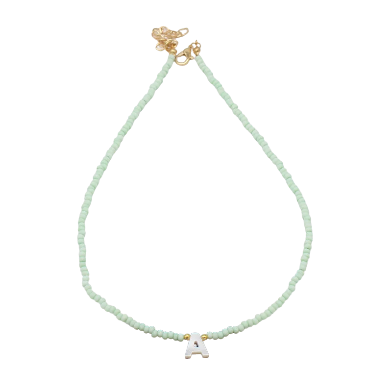 Collar cuentas Verde