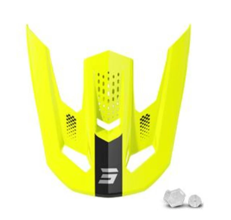 SHOT SPEED KID VISERA DE MOTO NEON AMARILLO BRILLANTE