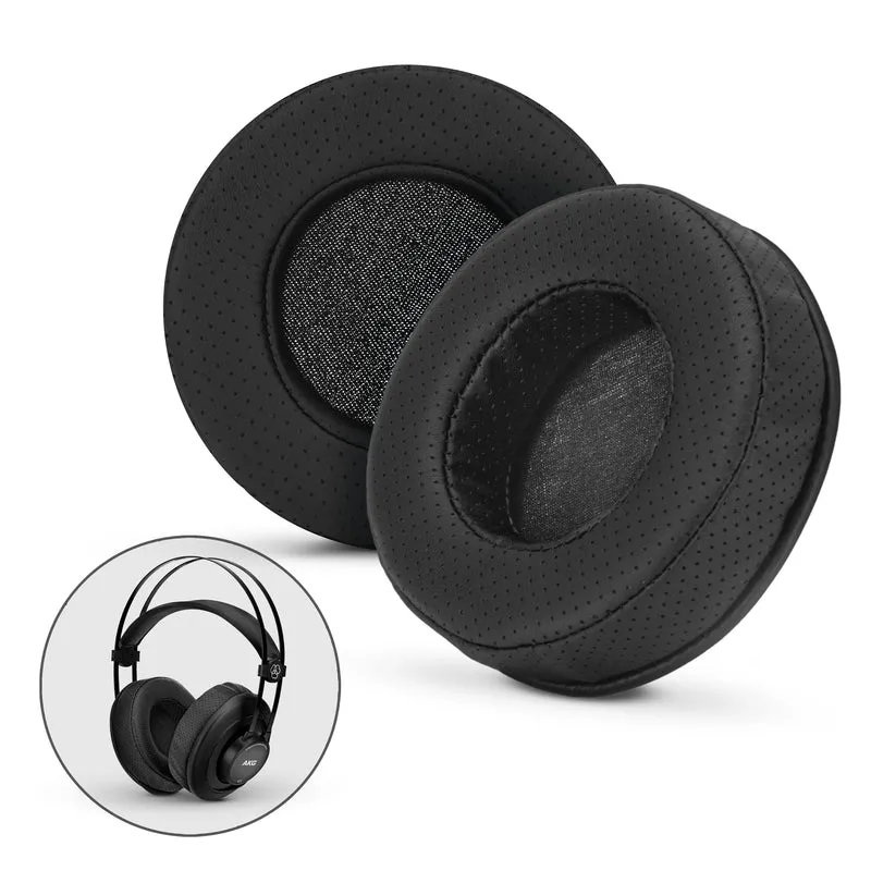 Almohadillas de espuma viscoelástica para auriculares, redondas, perforadas