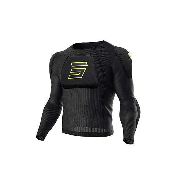 SHOT VEST CHALECO DE MOTO NEGRO NEON AMARILLO