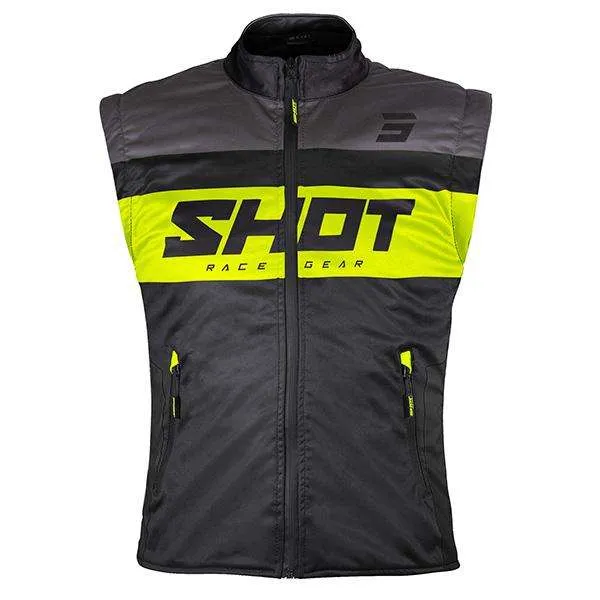 SHOT BODYWARMER BODYWARMER DE MOTO NEGRO NEON AMARILLO