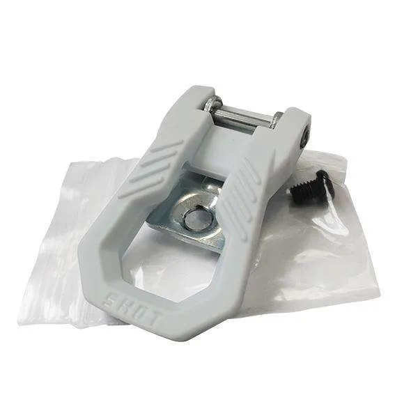 SHOT BUCKLE + SCREWS HEBILLA + TORNILLO DE MOTO BLANCO