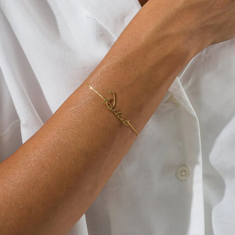 Pulsera Personalizada con Nombre – Joyería de Acero Inoxidable 316L