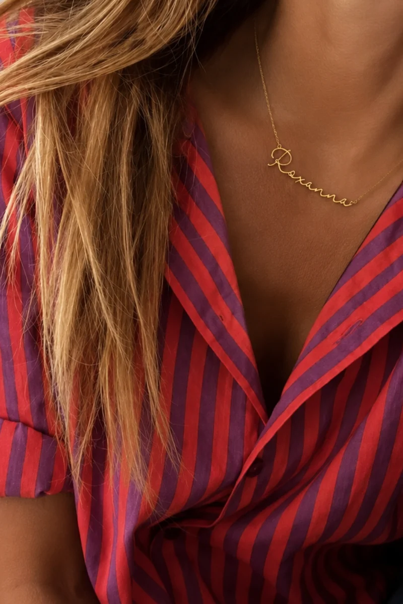 Collar con Nombre Bañado en Oro 14k – Personalizado 18,90€