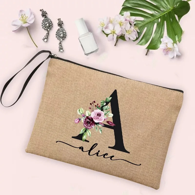 Neceser de Lino Personalizado – Elegancia Natural y Funcionalidad