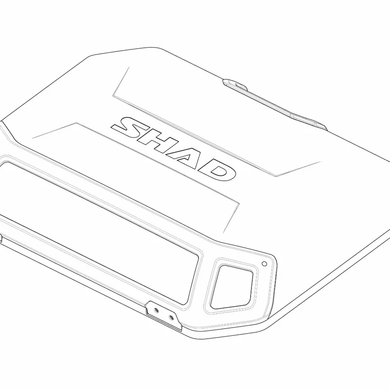 SHAD BLACK ALUMINIUM COVER TERRA SIDE CASE