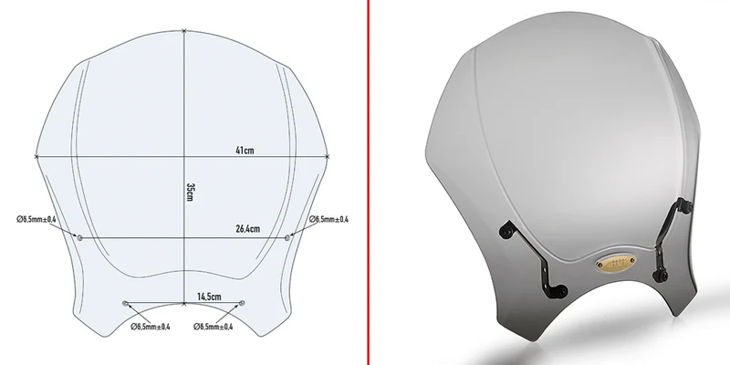 GIVI 140S CÚPULA UNIVERSAL AL AHUMADA KIT