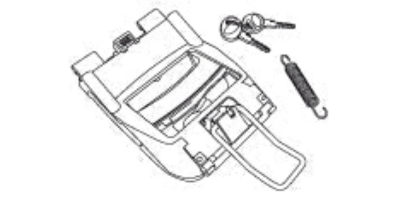 SHAD SPARE PART LOCK SET SH45