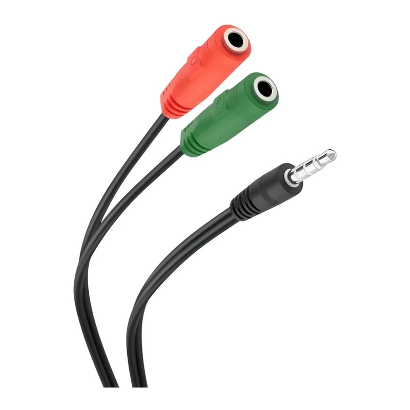 Steren Cable Auxiliar Plug 3.5 mm a 2 Jacks 3.5 mm, 252-142