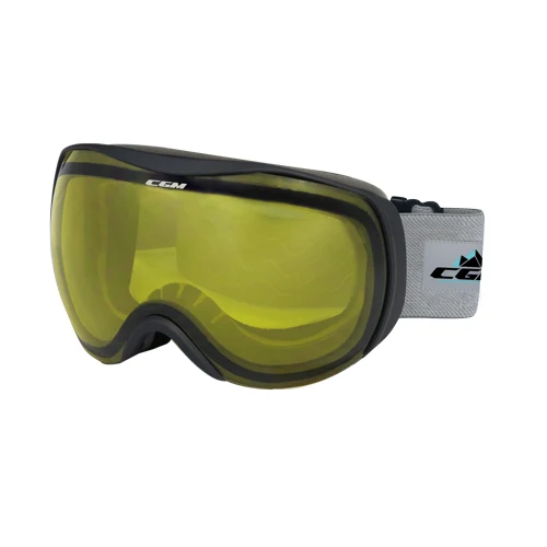 CGM 780A JOY Negro Protectoras Casco Gafas Amarillo