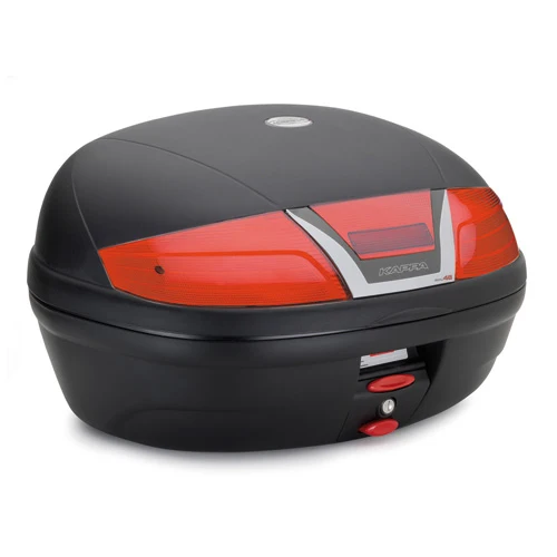 KAPPA MALETA NEGRO BASE CATADIÓPTRICO ROJO K628 PARILLA 46LTS