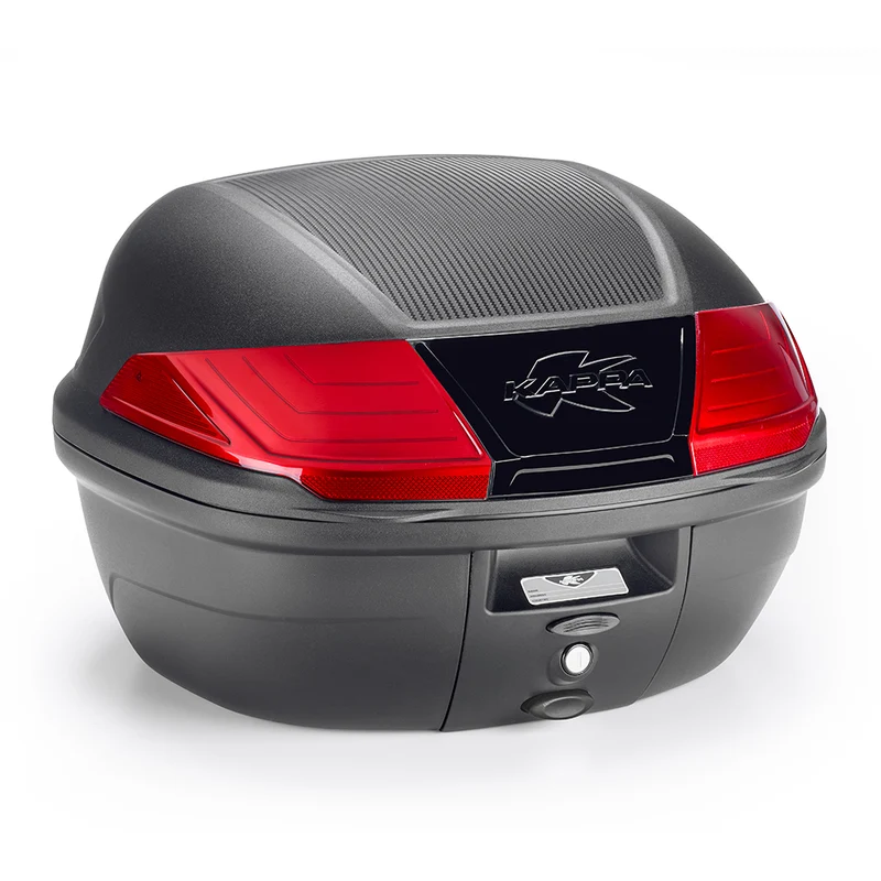 KAPPA MALETA K400 NEGRO BASE CATADIÓPTRICOS ROJO 40LTS