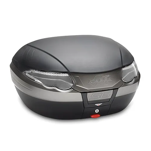 KAPPA MALETA MK56 NEGRO BASE 56 LTS CATADIÓPTRICOS AHUMADO