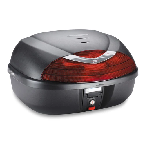 KAPPA MALETA NEGRO BASE PARILLA K628 CATADIÓPTRICOS ROJO 42LTS