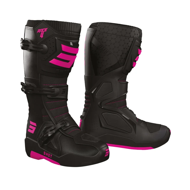 SHOT RACE 4 BOTAS DE MOTOCROSS BLACK_PINK