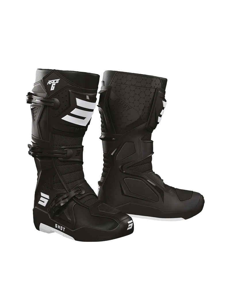 SHOT RACE 6 BOTAS DE MOTOCROSS BLACK