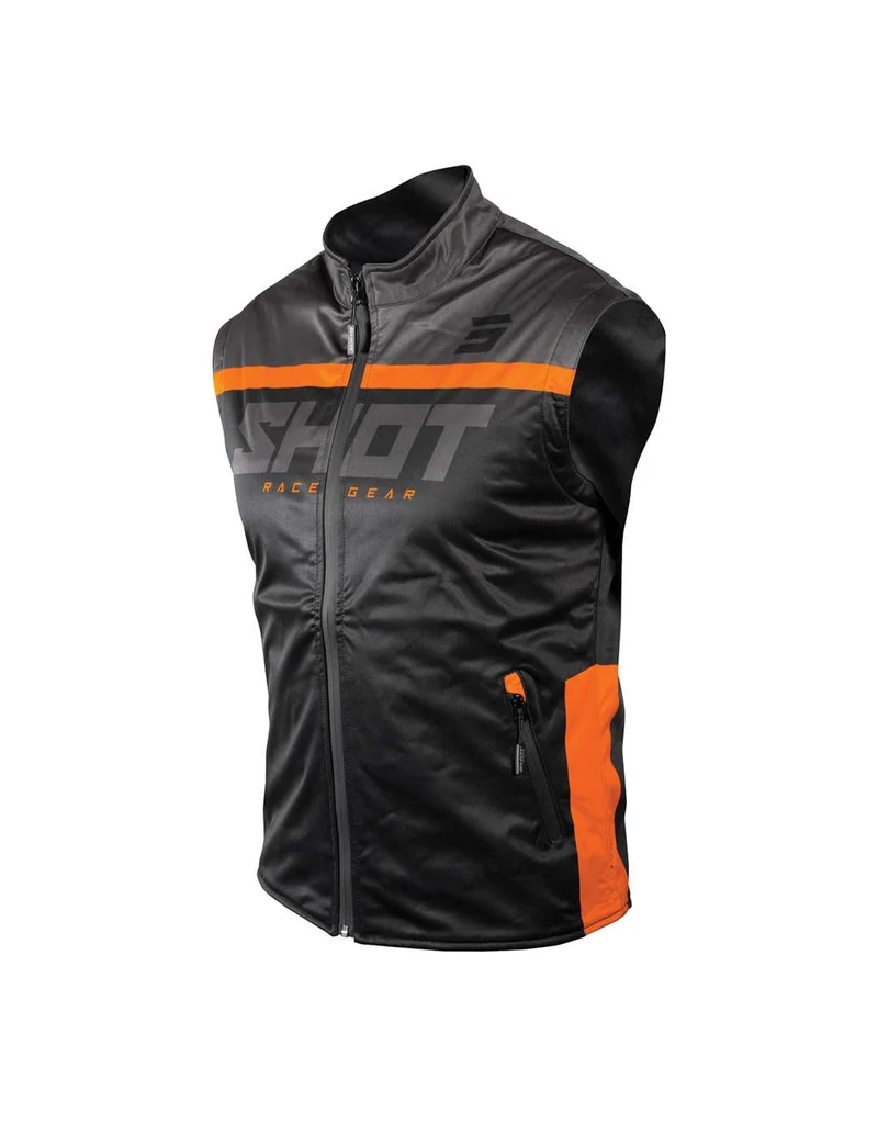 SHOT BODYWARMER LITE BLACK_ORANGE S