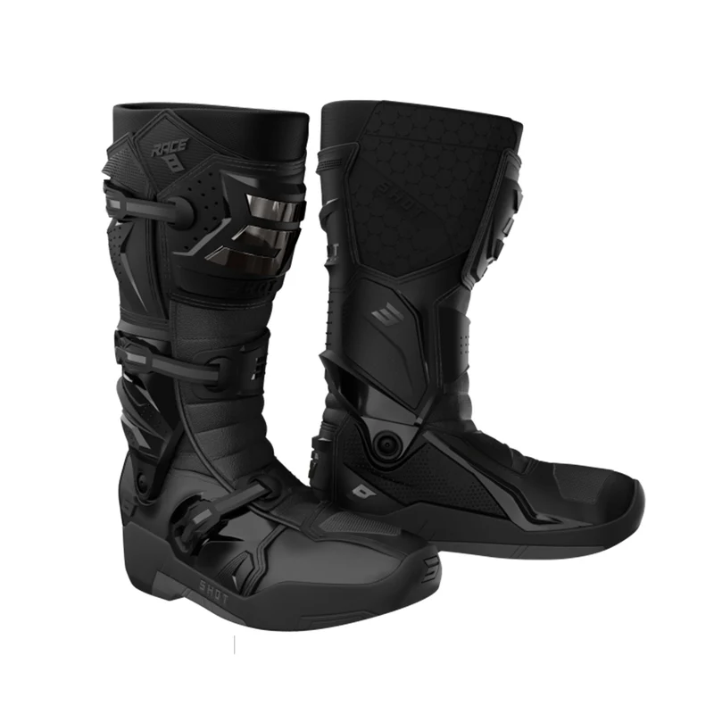 SHOT RACE 8 BOTAS DE MOTOCROSS NEGRO