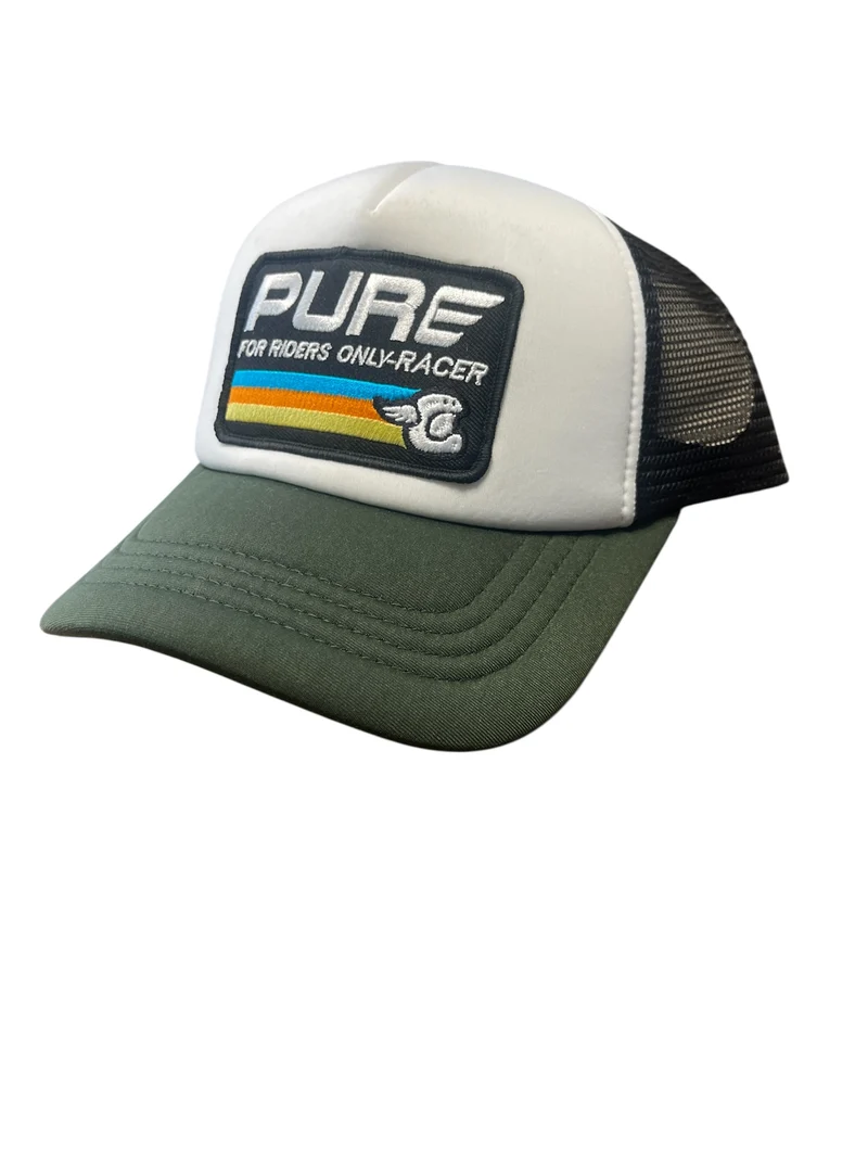 PURERACER GORRA GREEN WHITE BLACK