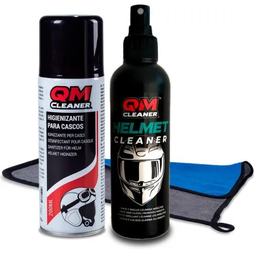 QM CLEANER KIT LIMPIEZA E HIGIENIZANTE DE CASCOS
