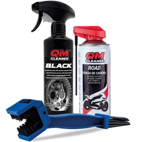 QM CLEANER KIT LIMPIEZA Y MANTENIMIENTO CADENA MOTO