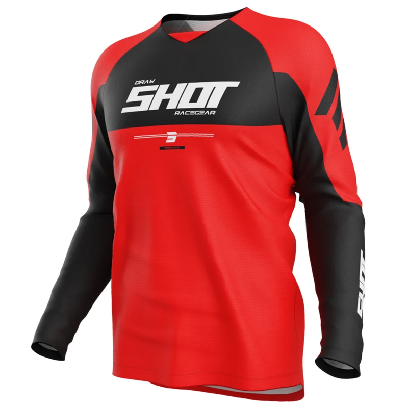 SHOT DRAW PRIVATE CAMISETA MOTOCROSS ROJO