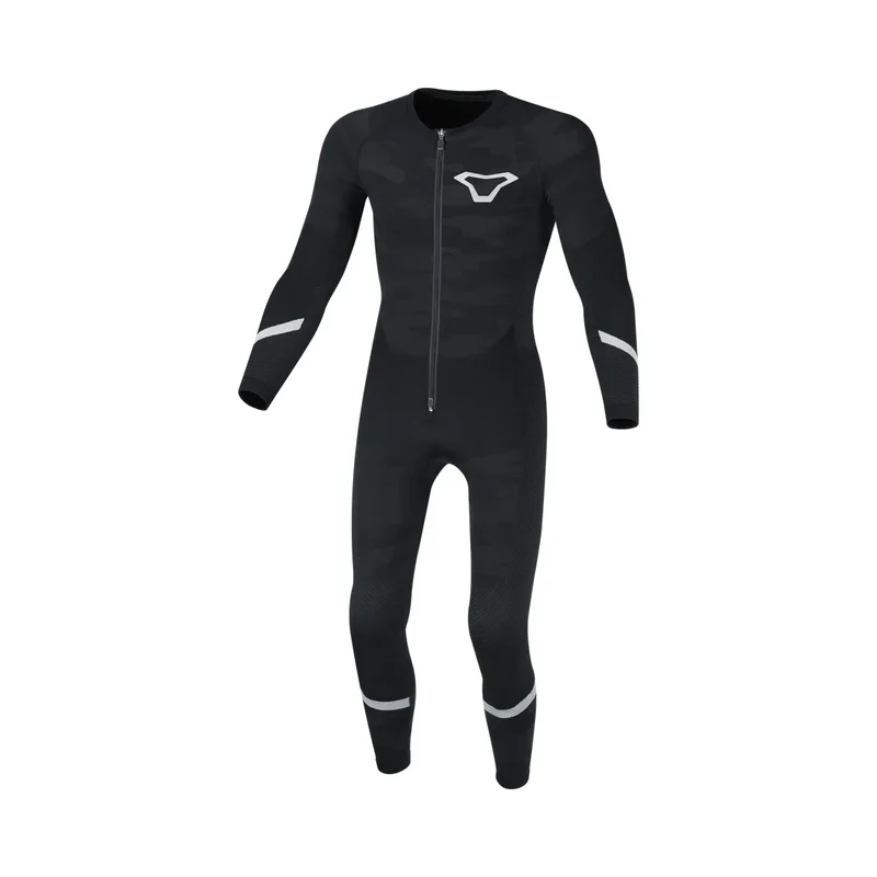 Macna Baselayer hombre Traje verano Negro Gris Plateado