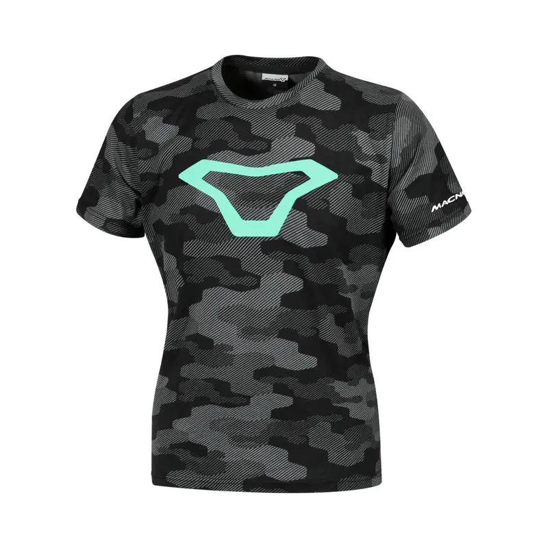 Macna Dazzle Wing 2.0 Camiseta mujer Negro Gris Verde Menta