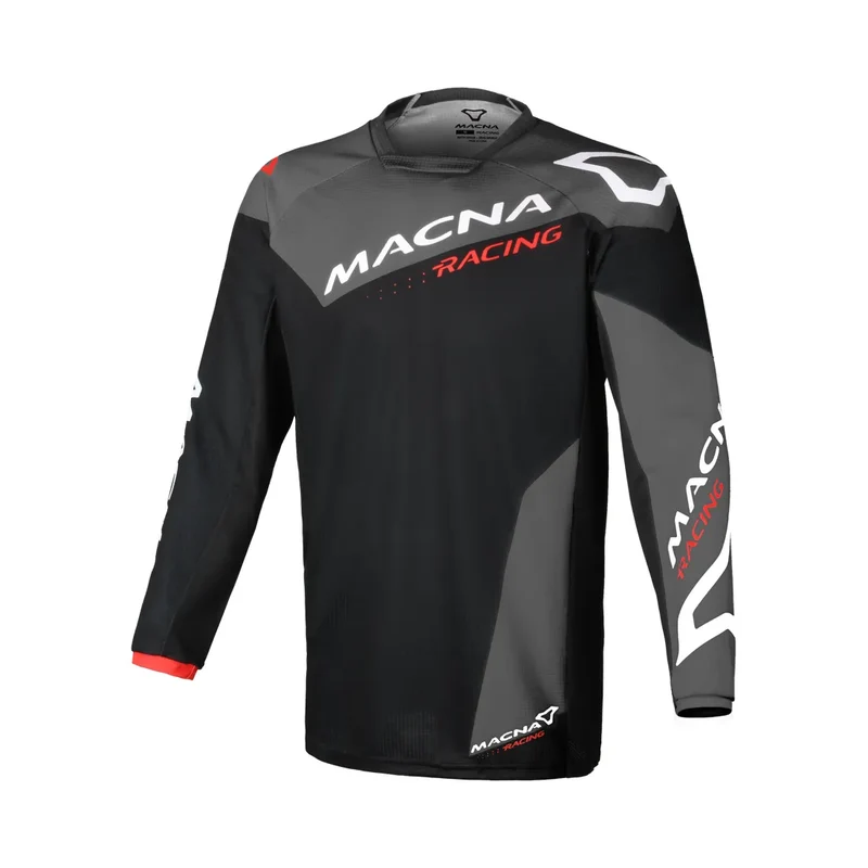 MACNA Backyard-1 hombre camisa motocross Negro Gris Blanco