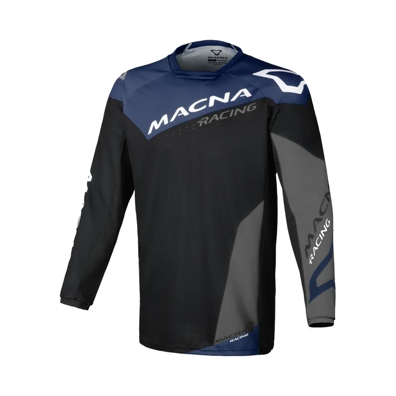 MACNA Backyard-1 hombre camisa ligera Negro Azul Gris