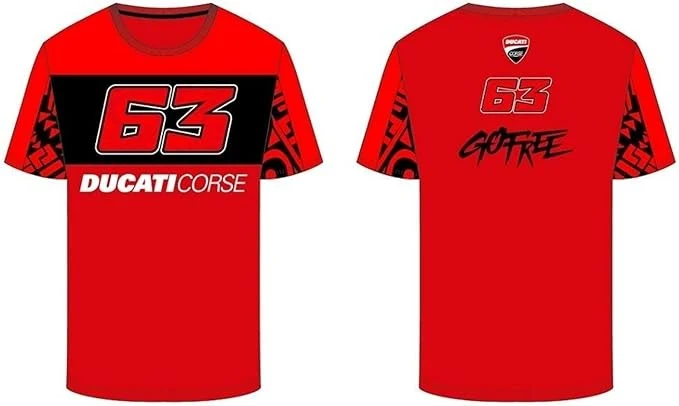 DUCATI CAMISETA BAGNAIA DUAL HOMBRE ROJA