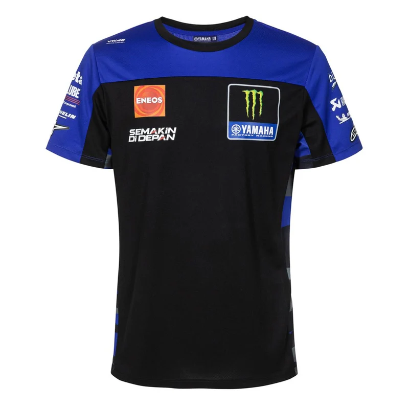 YAMAHA MONSTER ENERGÍA MOTOGP HOMBRE EQUIPO CAMISETA Negro/Azul