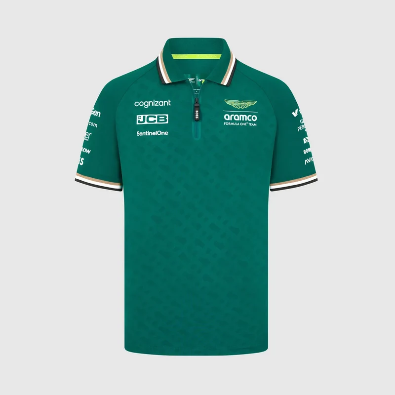 ASTON MARTIN F1 Hombres Rp Equipo Polo Verde
