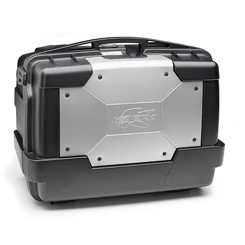 KAPPA MALETA LATERALES BASE NEGRO SOBRETAPA ALUMINIO 46LTS