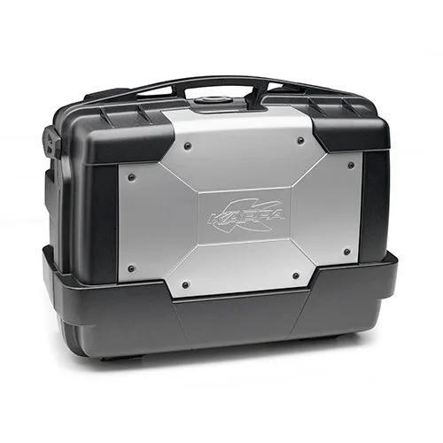 KAPPA MALETA LATERALES BASE NEGRO SOBRETAPA ALUMINIO 33LTS