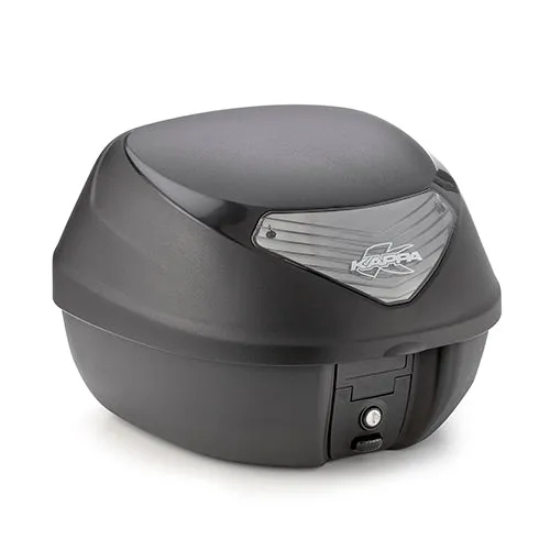 KAPPA MALETA PARILLA K628 NEGRO BASE CATADIÓPTRICOS ALHUMADO 29LTS