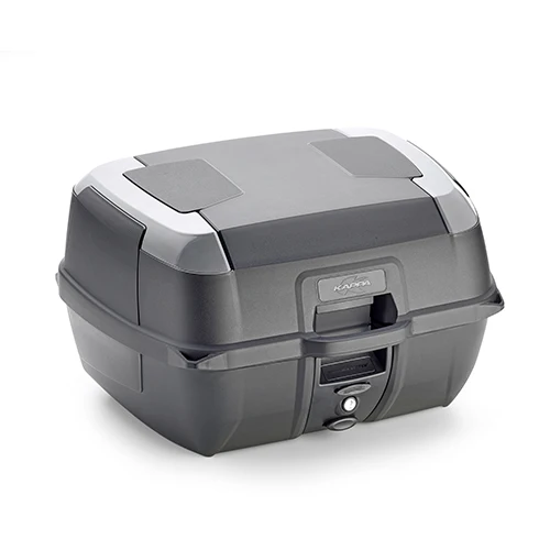 KAPPA MALETA NEGRO BASE PARILLA K628 LATERALES GRIS 49LTS