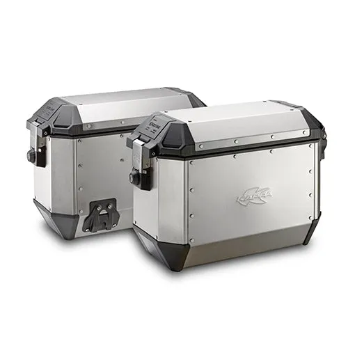 KAPPA MK MISSION KMS36APACK2 Maletas Laterales Moto aluminio natural Par 36 L
