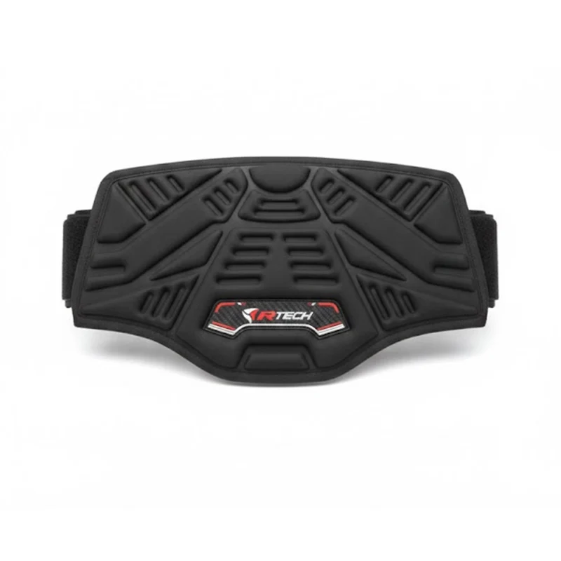 R-TECH Rinones Kidney Belt para Motocicleta Negro rojo