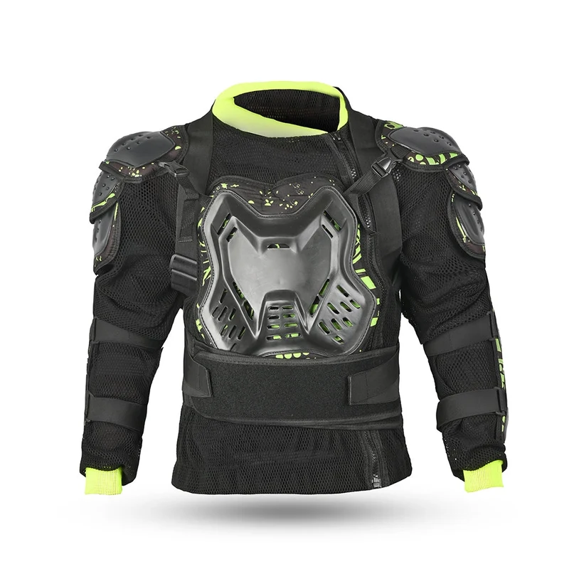 BELA PROTECTOR TEXTIL MOTOCROSS CHAQUETA CON TIRANTES NEGRO AMARILLO FLUO