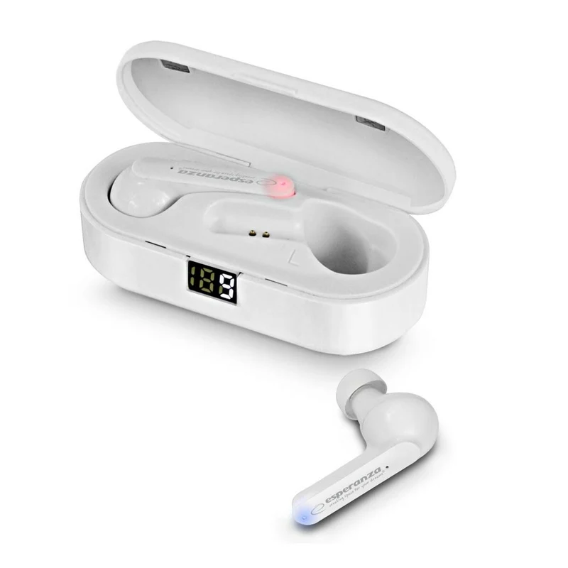 Auriculares Inalámbricos con Estuche de Carga Esperanza EH230W Blanco